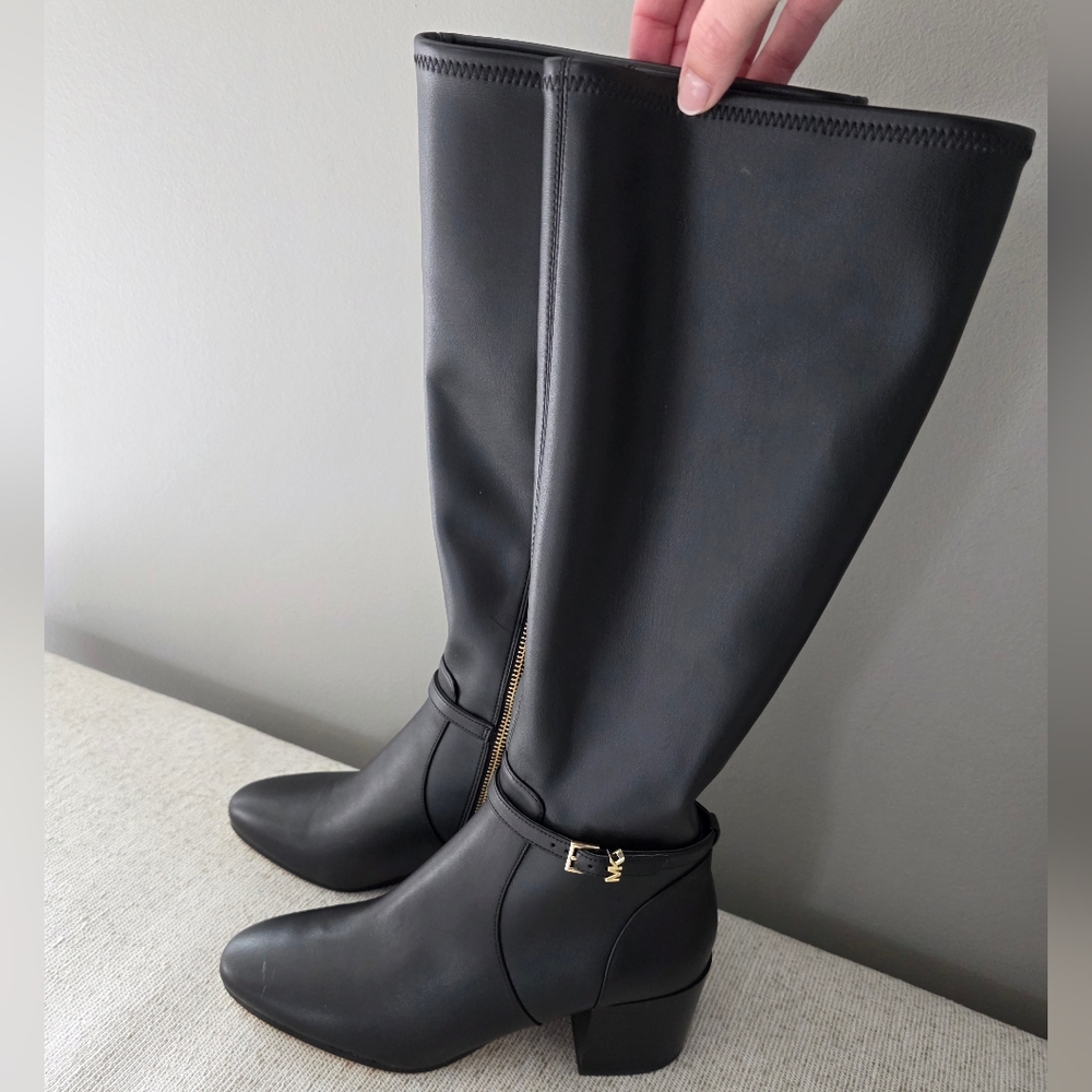 Michael Kors Ella Block Heel Boot - Black